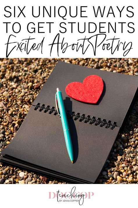 Teaching poetry in high school and middle school can be challenging, but it doesn't have to be. This post explains a new approach by using different interests to appeal to students. Click to find activities, lesson plans, anchor charts, and strategies to make poetry fun for teens. #teachingpoetry #reading #poetry #englishteacher #elateacher Poetry Middle School, Reading Poetry, High School Language Arts, Teaching Creative Writing, Socratic Seminar, Poetry Unit, Teaching Poetry, National Poetry Month, Language Arts Teacher