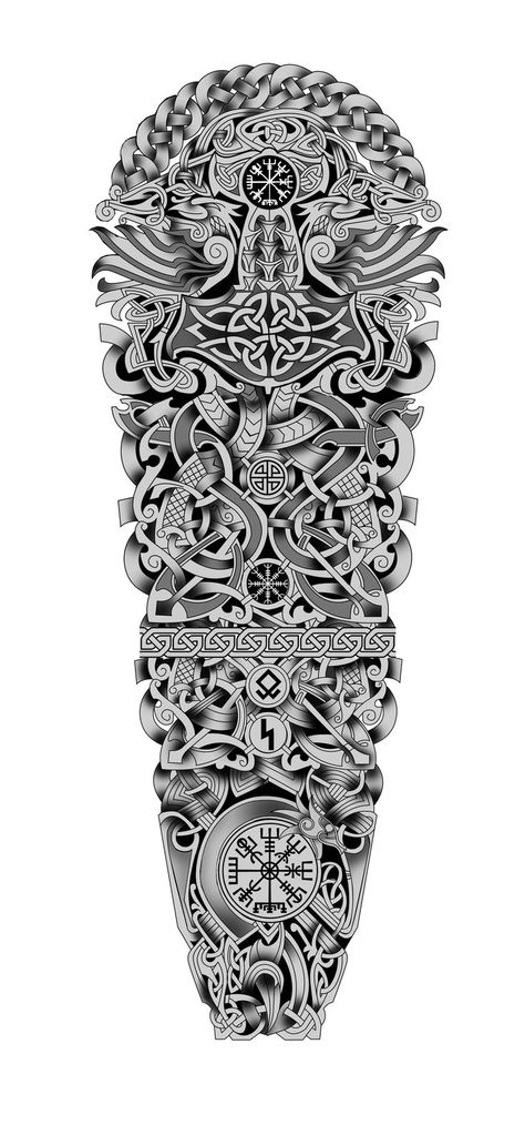 Viking Tattoo Meaning, Voll Arm-tattoos, Celtic Sleeve Tattoos, Tattoo Advice, Celtic Tattoo Designs, Viking Tattoo Sleeve, Vikings Tattoo, Full Sleeve Tattoo Design, Celtic Tattoo