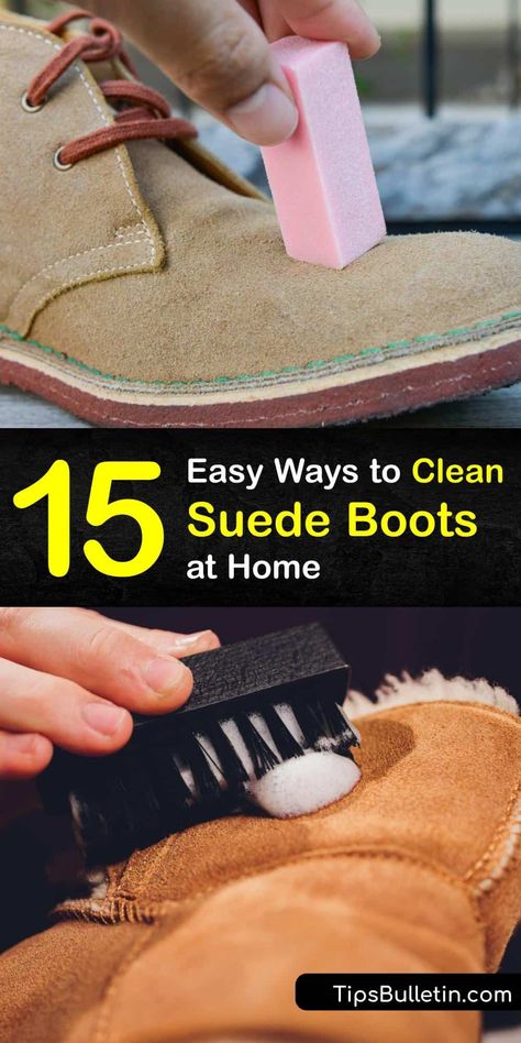 Cleaning Suede Boots, Suede Cleaner Diy, How To Clean Suede Boots, Cleaning Suede Shoes, How To Clean Suede Shoes, Brown Suede Boots Outfit, Clean Suede Boots, Suede Shoe Cleaner, Cleaning Suede