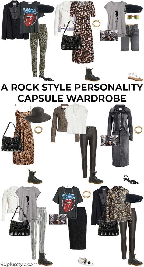 Fall Outfits Rocker Chic, Edgy Style Women Summer, Spring Rock Outfit, Rock Attire Outfits, Rock Professional Style, Modern Rock And Roll Outfits, Rock Chic Office Outfit, Rock Style Outfits Summer, Outfit Ideas Rocker Chic