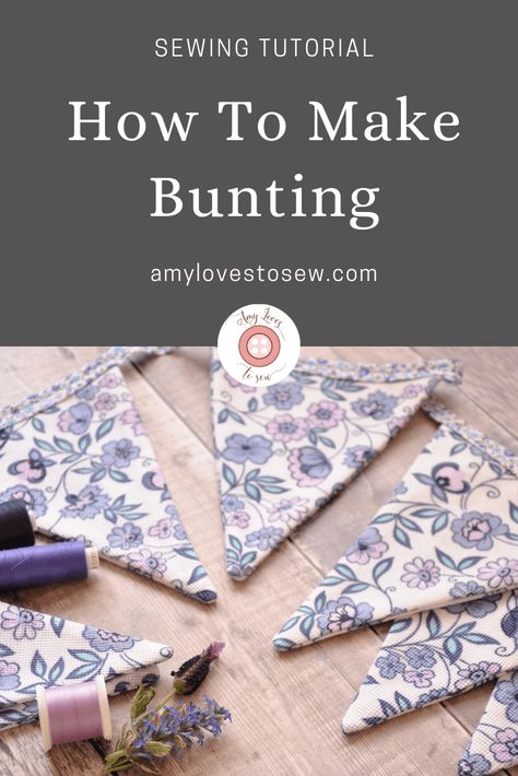 Patchwork, Couture, Tela, Fabric Bunting Diy, How To Make Bunting, Diy Bunting, Bunting Tutorial, Bunting Template, Bunting Pattern