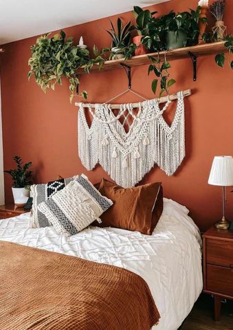 Terracotta Bedroom, Home Decor Ideas Bedroom, Hemma Diy, Redecorate Bedroom, Decor Ideas Bedroom, Boho Room, Decor Aesthetic, Room Makeover Bedroom, Decor Living Room