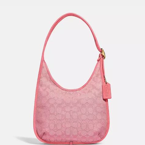 - New With Tags - Beautiful Condition - Pink Jacquard Pattern - Brass Hardware Bundle For Discount Coach Bags, Coach Ergo, Bags Coach, Jacquard Pattern, Aaliyah, Brass Hardware, Pink Bag, Pink Color, Persona