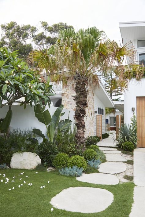 Coastal Backyard, Beach House Landscaping, Beach House Garden, Coastal Landscaping, Tropical Garden Design, Front Garden Design, Desain Lanskap, Australian Garden, Coastal Gardens