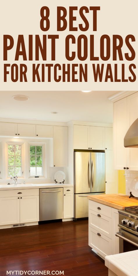 kitchen wall paint color ideas Kitchen Remodel Paint Colors, Paint For Kitchen Walls Ideas, Wall Color Ideas For Kitchen, Good Kitchen Paint Colors, Color Paint For Kitchen Walls, Best Color For Small Kitchen, Valspar Kitchen Paint Colors, Small Kitchen Color Ideas For Walls, Kitchen Color Wall Ideas