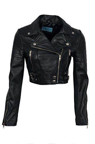 Missy Ladies 5625 Short Fashion Sexy BLACK Biker Soft Napa Goth Leather Jacket KYLIE (4 US / 8 UK), http://www.amazon.ca/dp/B00YSQXZIG/ref=cm_sw_r_pi_awdl_Wreawb17BPTEN Trenchcoat Style, Gothic Jackets, Short Leather Jacket, Ladies Short, Leather Jacket Outfits, Short Fashion, Real Leather Jacket, Leather Jacket Black, Biker Style