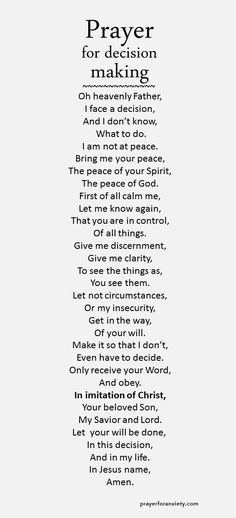 Prayer For Decision Making, Difficult Decisions Quotes, Prayers For College Students, Prayer For Discernment, Prayer For Difficult Times, Strength Prayer, God Strength, Decision Quotes, God Is So Good