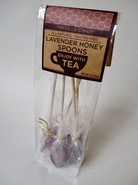 Tea Popsicles, Spoons Diy, Honey Cafe, Tea With Friends, Honey Spoons, Lavender Honey, Small Business Packaging Ideas, Honey Tea, Tea Diy