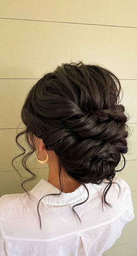 voluminous updo, updo hairstyles, updo 2022, hairstyles, upstyle hairstyles, textured updo, messy updo, wedding updo hairstyles 2022, updo hairtyles 2022 Low Bun Prom Hairstyles, Low Bun Prom, Updo Hairstyles For Wedding, Bridesmaid Hair Inspo, Prom Hair Up, Hairstyle Updo, Prom Hairstyles Updos, Hairstyles For Wedding, Wedding Hair Up