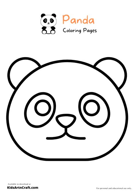 Panda Coloring Pages For Kids – Free Printables Check more at https://www.kidsartncraft.com/panda-coloring-pages/ Molde, Amigurumi Patterns, Panda Template Free Printable, Panda Punch Needle, Punch Needle Templates Free Printable, Panda Coloring Pages Free Printable, Panda Outline, Punch Needle Templates, Panda Template