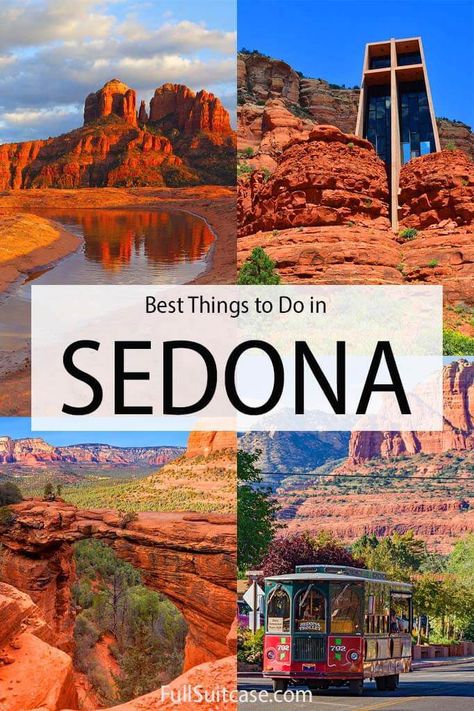 Best places to see and top things to do in Sedona Arizona Sedona Arizona Travel, Things To Do In Sedona, Arizona Travel Guide, Sedona Travel, Sedona Vacation, Wedding Arizona, Visit Sedona, Arizona Map, Arizona Adventure