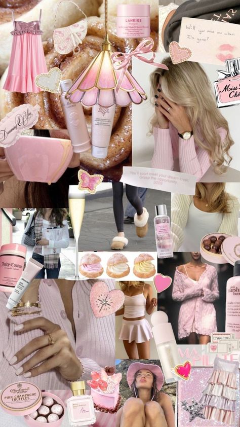 Pink Glam Aesthetic, Home Vision Board, Design Vision Board, Vision Board Idea, Lalala Girl, Interior Design Vision Board, Affirmations Vision Board, Manifestation Vision Board, Visions Board