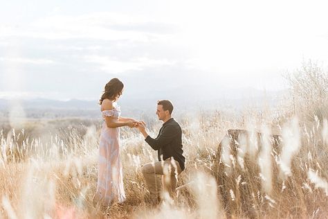 Proposal In A Field, Field Proposal, Dream Proposal, Cotton Field, Photoshoot Outdoor, Loveland Colorado, Field Wedding, Pre Wedding Photoshoot Outdoor, Mountain Weddings