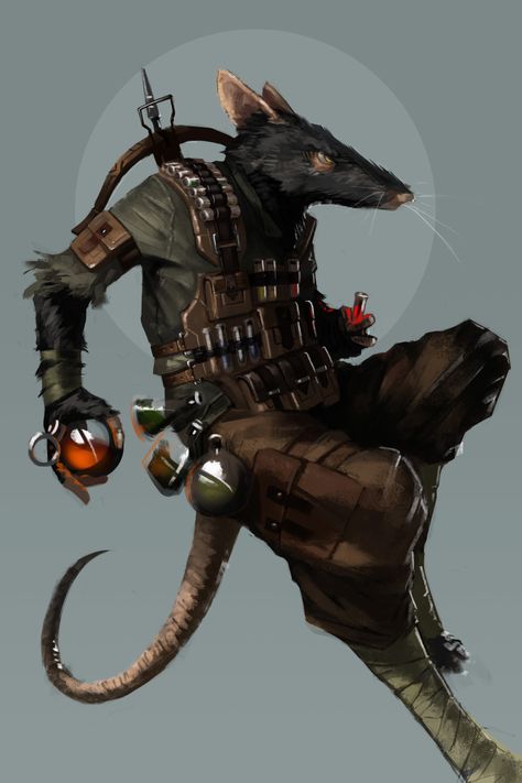 A Ratfolk Alchemist a player had commissioned for a game I ran #ratfolk #ratkin Mtg Tokens, Mtg Cards, Alt Art, Pathfinder Character, Mtg Art, Heroic Fantasy, A Rat, Fantasy Races, Dungeons And Dragons Characters