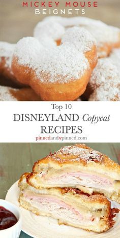 Top 10 Disneyland Copycat Recipes - Pinned and Repinned Copycat Restaurant Dessert Recipes, Disney Beniegts Recipe, Copycat Restaurant Recipes Breakfast, Copycat Restaurant Recipes Desserts, Copycat Bread Recipes, Copycat Recipes Restaurant, Copycat Restaurant Recipes Dinners, Best Copycat Recipes Restaurants, Disney Food Recipes