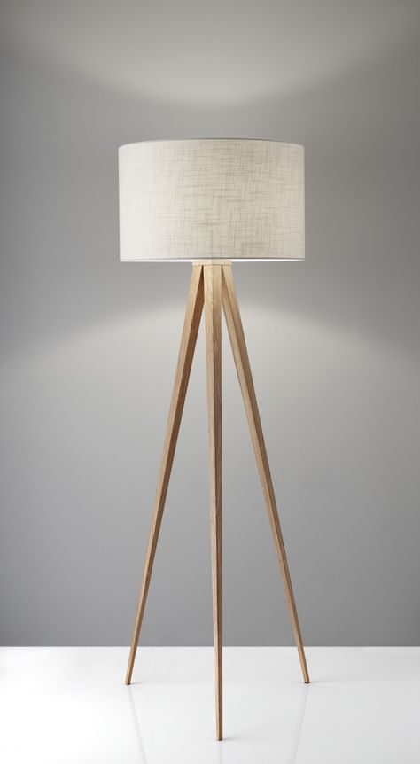 Wood Lamp Stand, Wood Stand Lamp, Side Lamps Living Room, Lamp Stand Ideas, Black Floor Lamp Living Room, Floor Lamp Diy, Floor Lamp Wood, Modern Tripod Floor Lamp, Veneer Flooring