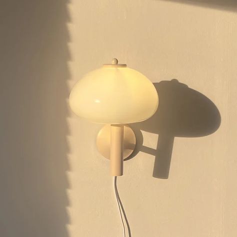 With Plug Switch Bauhaus Wall Lamp Modern White Glass Mushroom Led Wall Light for Bedroom Living Room Loft Room Decor Loft Room Decor, Bubble Texture, White Wall Lights, Plug In Wall Lamp, Bubble Wall, Wall Lights Bedroom, Living Room Loft, Glass Wall Lights, Loft Room