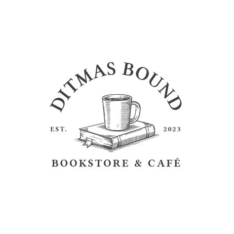 Book Store Logo Design Ideas, Book Club Aesthetic Logo, Logo For Bookstore, Bookshop Logo Design Ideas, Art Cafe Logo, Bookstore Logo Ideas, Bookstore Names Ideas, Book Club Design, Bookshop Branding