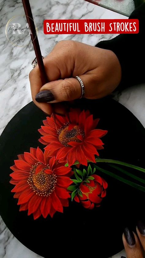 Painters Tape Art, Flower Painting Videos, Sunflower Canvas Paintings, Donna Dewberry Painting, Canvas Art Painting Acrylic, Painting Flowers Tutorial, Fabric Paint Diy, Acrylic Painting Flowers, Flower Art Drawing