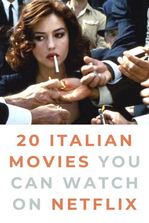 20 Italian Movies You Can Watch On Netflix in 2020 Italian Tv Shows, Foreign Films To Watch, Books In Italian, All Things Italian, Italian Movies To Learn Italian, Italian Movies To Watch, Italy Street Fashion, Italian Series, Italian Movies