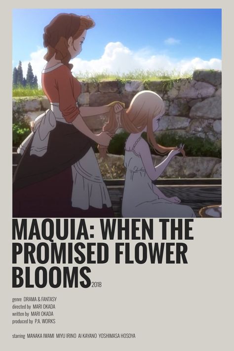 Maquia When The Promised Flower Blooms Poster, Maquia Anime Wallpaper, Maquia Anime, Maquia: When The Promised Flower Blooms, Studio Ghibli Movie List, Maquia When The Promised Flower Blooms, When The Promised Flower Blooms, Minimalist Anime Poster, Minimalist Anime