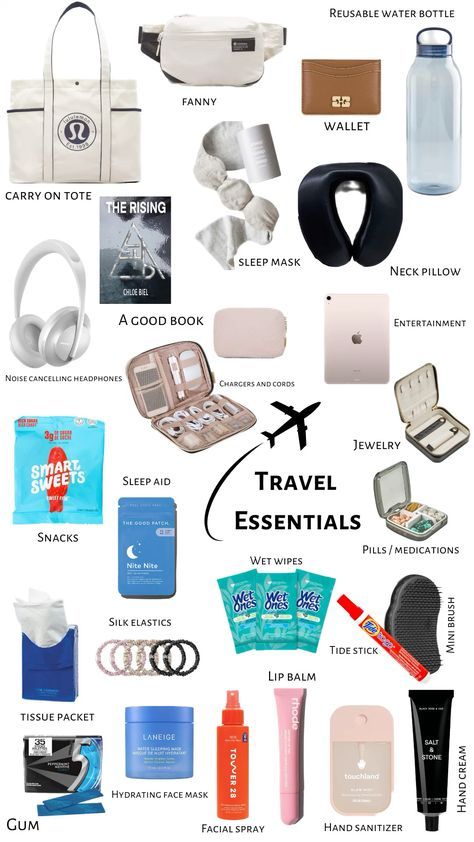 Carry One Bag Essentials, Must Haves For Plane Travel, Italy Trip Essentials, What To Pack For Carry On Bags, Things To Buy For Traveling, Essential Packing List Travel, What To Pack In A Carry On Airplane Bag, Essential Things To Pack For Travelling, Packing For A Week Trip Carry On Bag