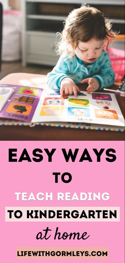 Fun Ways to Teach Reading to Kindergarten | How to encourage a quick mastery of reading skills in kindergarten? In this post, I will show you a better way on how to teach kindergarten reading using a different approach. #kinder #homeschool #teaching #family Teaching How To Read Kindergarten, Reading Lessons Kindergarten, How To Teach Reading Kindergarten, Teaching Kindergarten Reading, How To Teach Kids To Read, Reading For Kindergarten, How To Teach Reading, Early Reading Skills, Reading Tutoring