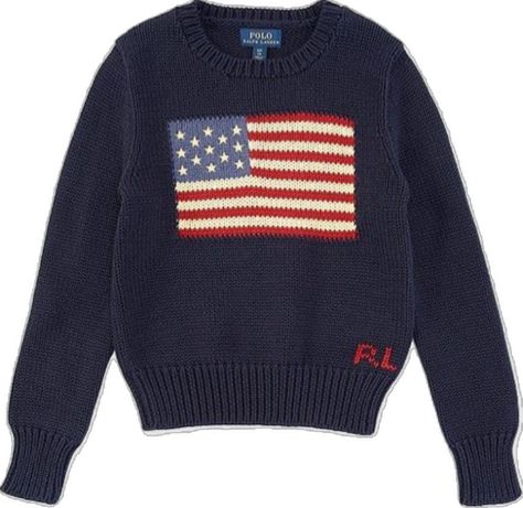 Flag Sweater, American Flag Sweater, America Flag, Mode Ootd, Stockholm Fashion, Winter Fits, Ralph Lauren Collection, Ralph Lauren Sweater, Fashion Event
