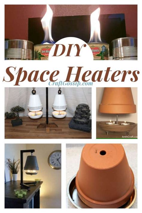 5 DIY Space Heaters To Heat Your Home In An Emergency – Home and Garden Diy Prepper Projects, Emergency Candles Diy, Space Heater Diy, Diy Candle Heater, Homemade Heater, Survival Basics, Candle Heater, Diy Heater, Survival Preparedness