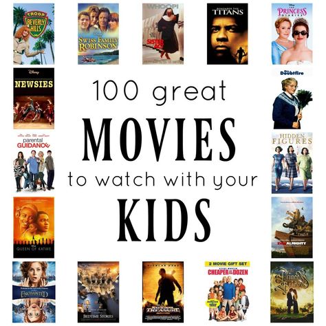 Movies With Great Cinematography, Best Homeschool Movies, Family Night Movie Ideas, Best Sports Movies, Classic Movies For Families, 100 Movies To Watch List, 100 Greatest Movies Of All Time, Fun Family Movie Night Ideas, Funny Family Movies To Watch