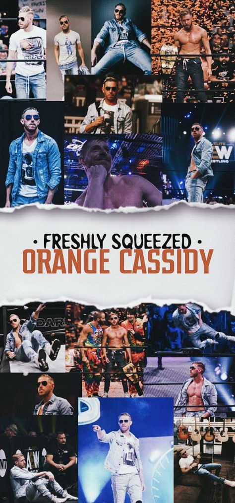 Freshly Squeezed Orange Cassidy. | wallpaper. | aew. | wrestling. Professional Wrestling, Wwe, Orange Cassidy, Aew Wrestling, Wrestling Quotes, Wrestling Posters, Tna Impact, Pro Wrestling, Profile Picture