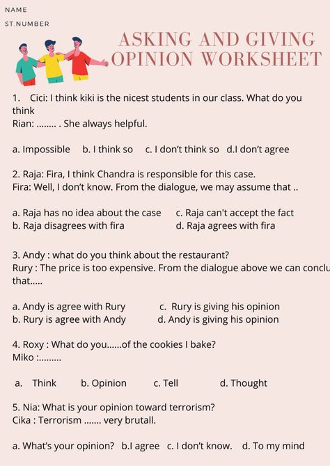 Expressing Opinion, Giving Opinion, Opinion Words, English Liveworksheet, Esl Materials, Media Pembelajaran, Adjective Worksheet, Compound Sentences, Supporting Details