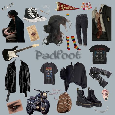 Padfoot Aesthetic, Black Inspired Outfits, Sirus Black, Young Sirius Black, Style Androgyne, Black Summer Outfits, Hogwarts Outfits, Black Closet, Black Wardrobe