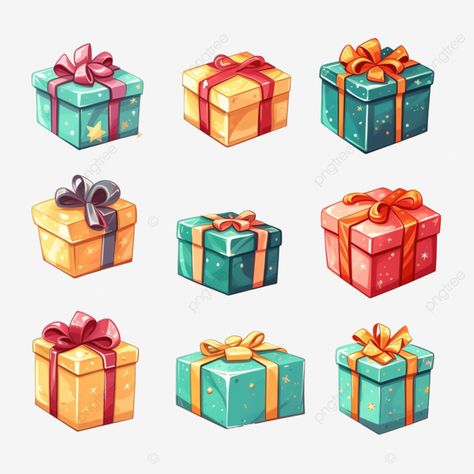christmas presents collection illustration of cartoon gifts isolated on white gift illustration gi Present Cartoon, Gift Illustration, Collection Illustration, Cartoon Gift, Transparent Image, Professional Design, White Gifts, Christmas Presents, Free Png