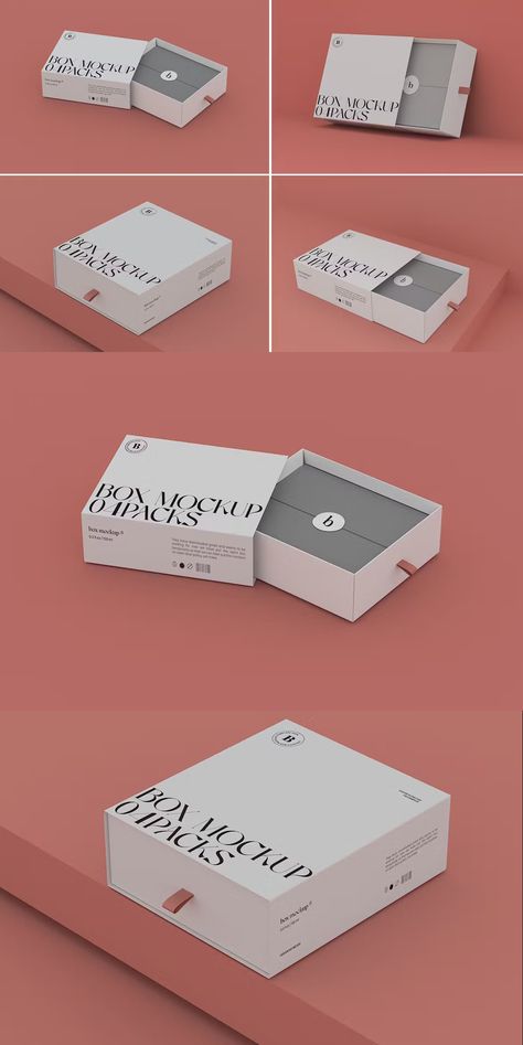 Slide Box Mockup Logos, Pull Out Box Packaging, Sliding Box Packaging Design, Packaging Box Design Ideas, Sliding Box Packaging, Slide Box Packaging, Box Packaging Templates, Slide Box, Packaging Template