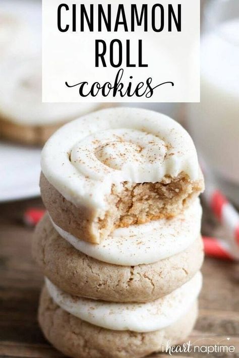 Fun Cookies To Make, Simple Baking Ideas, Cinnamon Roll Cookies Recipe, Fun Things To Bake, Simple Sweet Treats, Cinnamon Roll Sugar Cookies, Cookies To Make, Cinnamon Roll Cookies, Simple Cookies