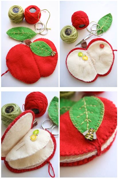 Punch Art, Mini Sewing Kit, Needle Cases, Needle Book, Needle Case, Creation Couture, Diy Couture, Felt Diy, Sewing Accessories