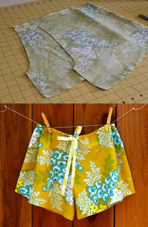 Shorts Ideas, Crazy Summer, Diy Sy, Shorts Diy, Sewing Shorts, Mode Tips, Shorts Tutorial, Shorts Pattern, Diy Shorts