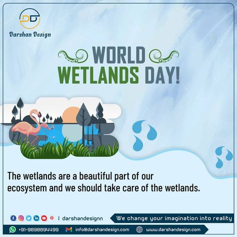 Nature, Fictional Characters, Design, World Wetlands Day, 2 February, Climate Action, Special Day, Quick Saves