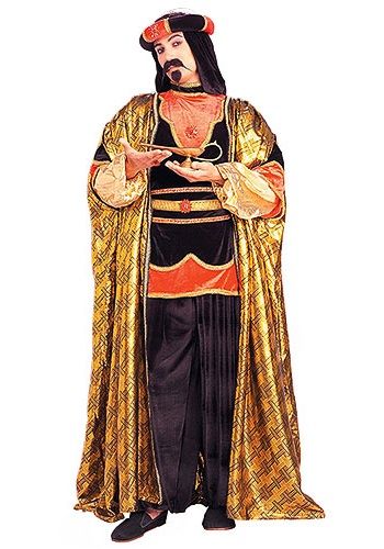 This adult sultan costume is a great genie costume for Halloween. Just be careful what you wish for! Sultan Costume, Wise Man Costume, Genie Costume, Arabian Costume, Nativity Costumes, Aladdin Costume, Fancy Dress Up, Red Tunic, Wise Man
