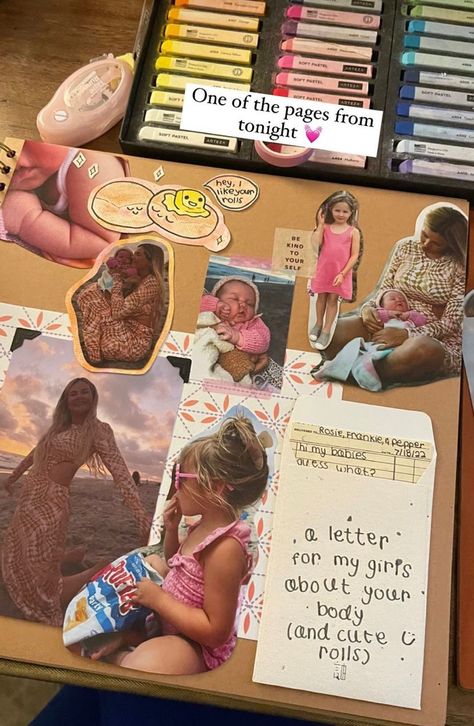 Self Scrapbook Ideas, Picture Book Scrapbook, Scrapbook For Daughter Ideas, Autobiography Scrapbook Ideas, Growing Up Scrapbook Ideas, Year Recap Scrapbook, Scrapbook Ideas For Childhood Memories, Scrapbooking Family Pictures, Binder Scrapbook Ideas