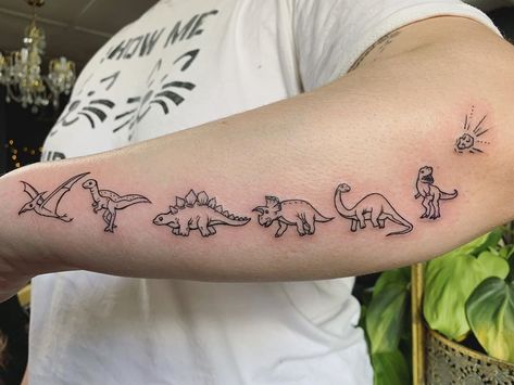 Female Tattoos, Men Tattoos, Dinasour Tattoo, Animal Tattoo Meanings, Small Wave Tattoo, Tato Dengan Makna, Dinosaur Tattoo, Tattoos Meaning, Dinosaur Tattoos