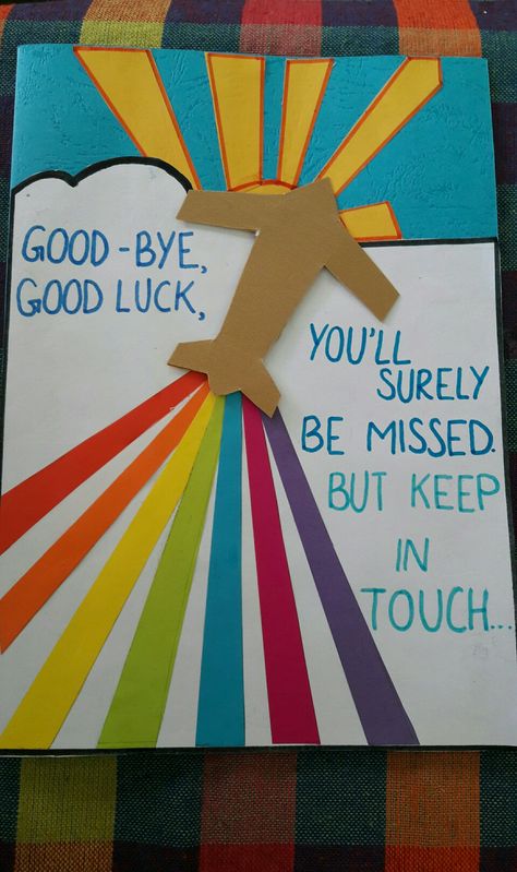 Card For Senior Farewell, Good Bye Teacher Card From Kids, Goodbye Messages For Classmates, Bye Card For Teacher, Good Bye Cards Handmade, Diy Farewell Cards, Farewell Cards Handmade, Good Bye Cards For Kids, Goodbye Cards For Kids