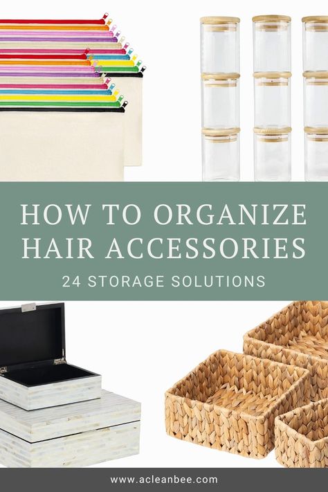 Hair Supplies Storage, Organization For Hair Accessories, Hair Accessorie Organization, Hair Storage Organization, Storage For Hair Accessories, Storage Ideas For Hair Accessories, Hair Clip Organizer Storage Ideas, Clip Organizer Storage Ideas, Hair Supplies Organization Storage