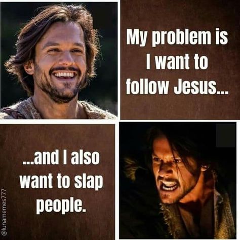 Awesome selection of hilarious Christian memes! If you like funny religious memes then you have found the right place. Discover over 100 faith memes. You will find a slew of different kinds of hilarious pictures like prayer memes, funny church memes, Jesus memes, amen memes, and so many more. Jesus Jokes, Bible Jokes, Funny Christian Jokes, Church Memes, Funny Christian Memes, Church Humor, Christian Cartoons, Catholic Memes, Jesus Memes