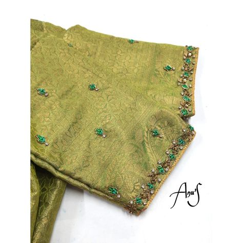 Aari Work In Border Blouse, Thread Aari Work Designs, Silk Saree Blouse Embroidery, Simple Thread Work Blouse Designs Latest, Thread Work Embroidery Blouse, Aari Thread Work Blouse Designs, Simple Aari Thread Work Blouse Design, Only Thread Work Blouse Designs, Thread Aari Work