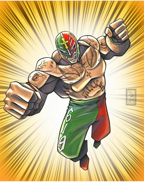 Rey Mysterio Rey Mysterio Art, Rey Mysterio Drawing, Wwe Posters, Wwe Pictures, Rey Mysterio, Wwe Wallpapers, Jason Voorhees, Superhero Design, Cartoon Drawings