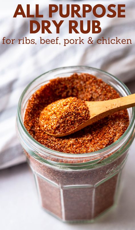 a jar of Kansas City Rub Coffee Meat Rub, Coffee Rub Steak, Steak Rubs For Grilling, Chipotle Dry Rub Recipe, Steak Seasoning Recipes, Coffee Steak Rub, Mopping Sauce, Grill Favorites, Coffee Rub Recipe