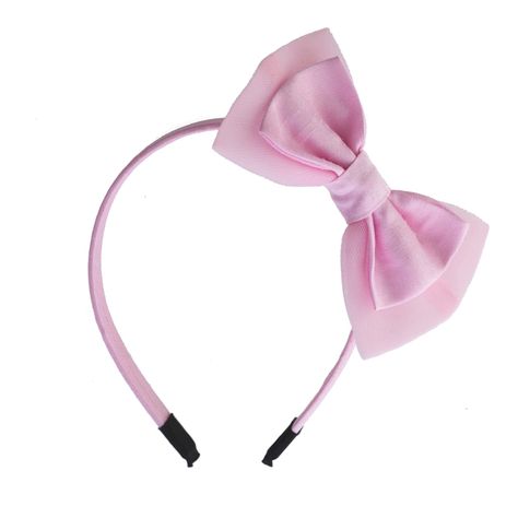 Pink taffeta and tulle hairband with oversized bow. Pink Hairband, Rachel Riley, Bow Hairband, Tulle Bow, Pink Head, Pink Hair Bows, The Rachel, Tulle Bows, Pink Headbands