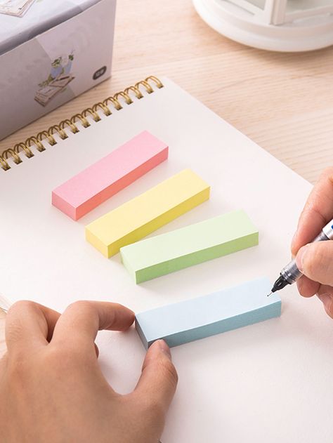 Multicolor    Paper Plain Sticky Note Embellished   Notebooks & Writing Pads Logos, School Supplies, Paper Plain, Diy School, Diy School Supplies, Sticky Note, School Diy, Writing Pad, Cute Stationery